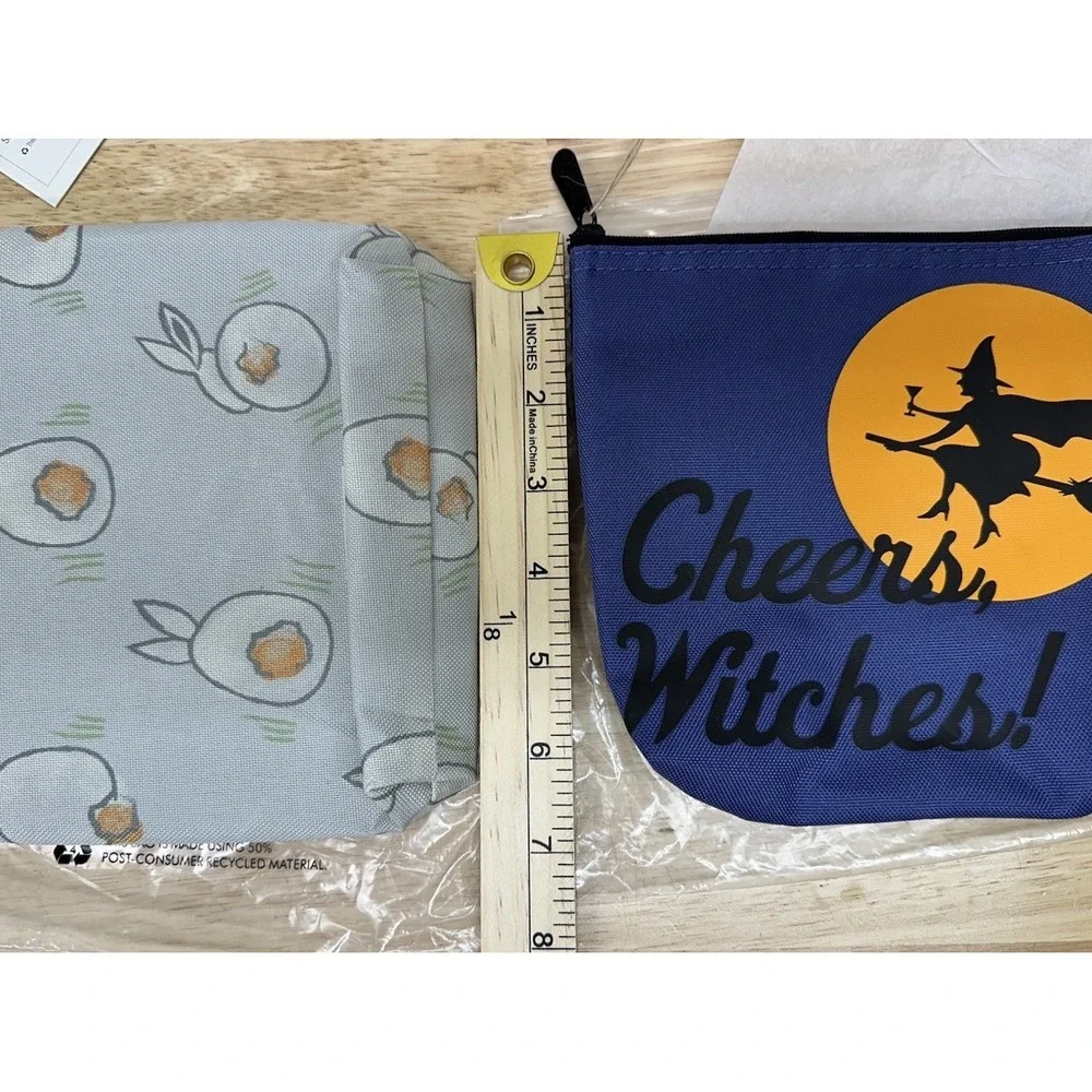 Thirty-One Lot Snack & Go Pouch Halloween Cheers Witches And Bunny Tails Easter